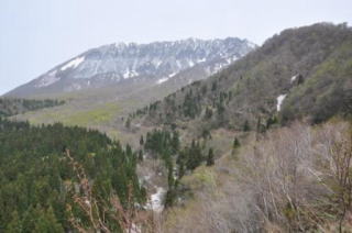 鍵掛峠から見た大山