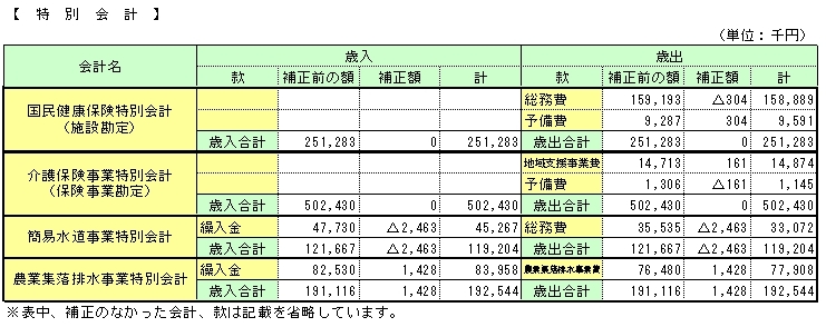 6月補正（特会）