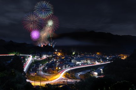 夜空を彩る光の華