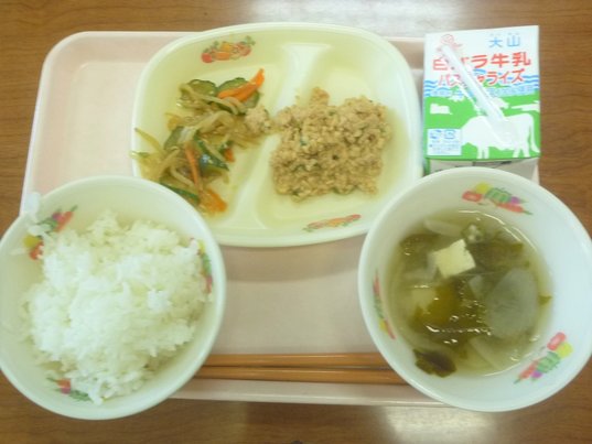 7月1日金曜日の給食